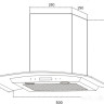 Вытяжка Germes Alt sensor led 50 (нержавеющая сталь)
