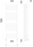 Полотенцесушитель Terminus Аврора П20 500x1000 нп (хром)