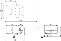 Кухонная мойка AquaSanita Luna LUN 151M-LAW