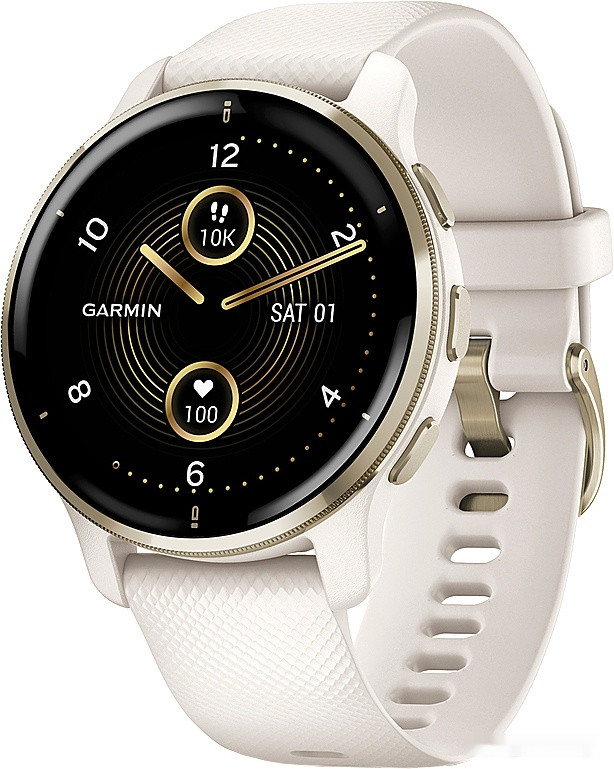 Умные часы Garmin Venu 2 Plus (золотистый/бежевый)