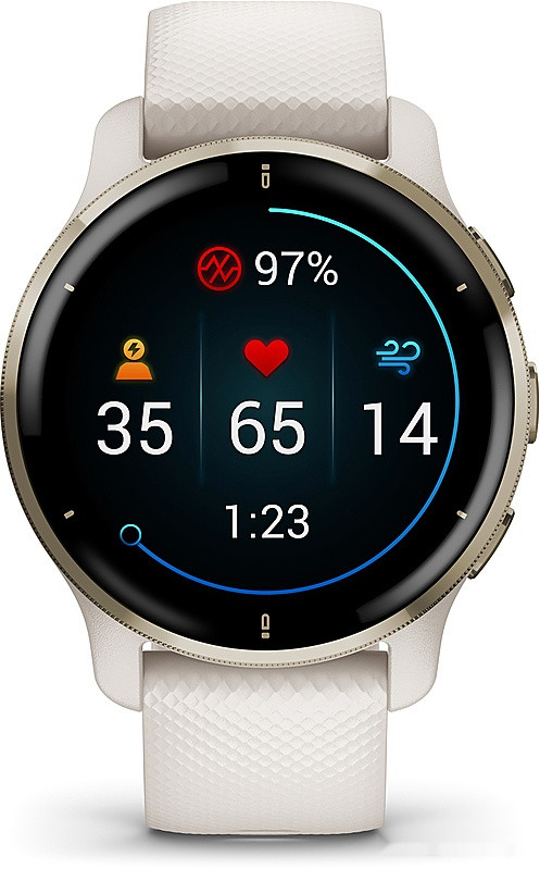 Умные часы Garmin Venu 2 Plus (золотистый/бежевый)