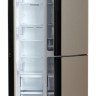 Холодильник с морозильником Hyundai CS6073FV (Champagne Glass)