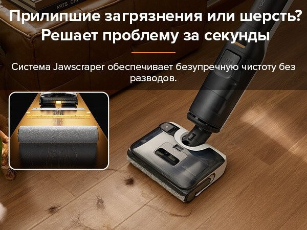 Вертикальный моющий пылесос Roborock F25 WD5M1A (черный)