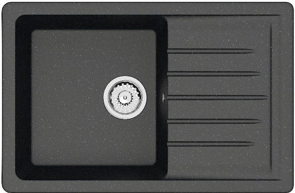 Кухонная мойка Berge BR-7602 + Like F8005022 (черный)
