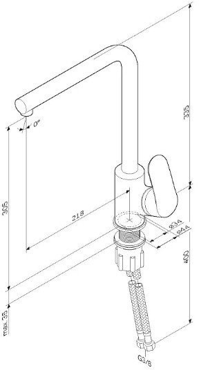 Кухонная мойка Berge BR-7602 + Like F8005022 (черный)