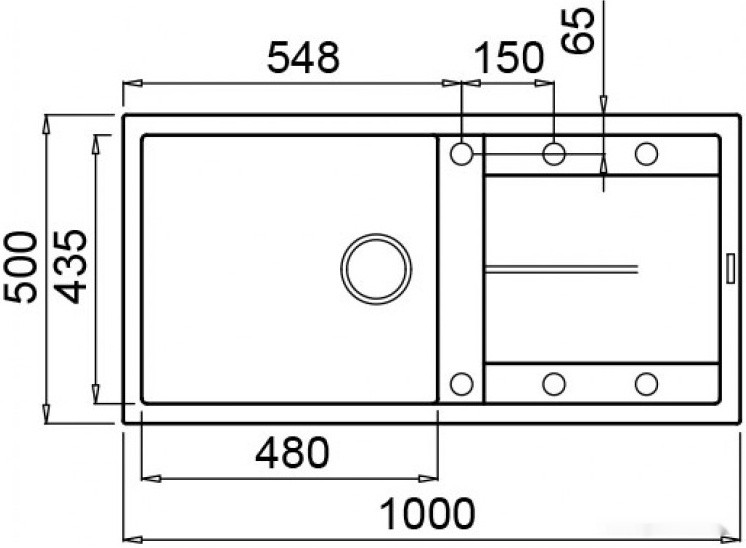 Кухонная мойка Elleci Unico 480 Antracite G59