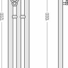 Полотенцесушитель Сунержа Терция Pro 1200x100 30-0444-1210