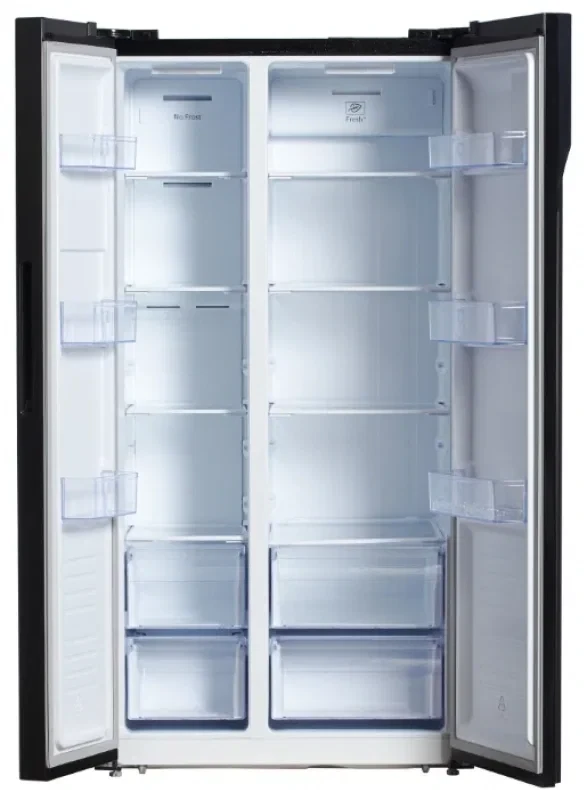 Холодильник side by side Hyundai CS5003F (черное стекло) Холодильник side by side Hyundai CS5003F (черное стекло)