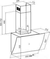 Вытяжка LEX Plaza GS 900 (белый)