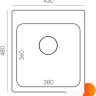 Кухонная мойка Quartz Bond 430 (туман)