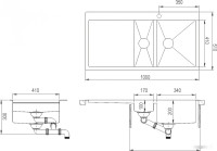 Кухонная мойка AquaSanita Luna LUN 151M-RAW