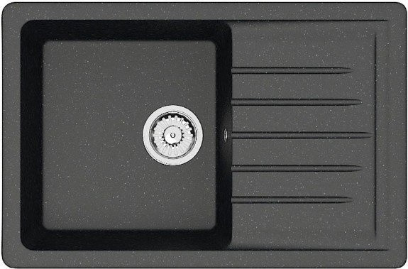 Кухонная мойка Berge BR-7602 + Like F8007122 (черный)