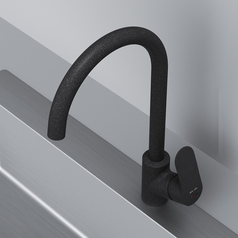 Кухонная мойка Berge BR-7602 + Like F8007122 (черный)