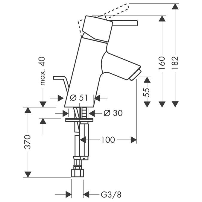 Смеситель Hansgrohe Talis S 32020000