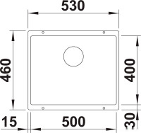 Кухонная мойка Blanco Rotan 500-U 526098 (черный)