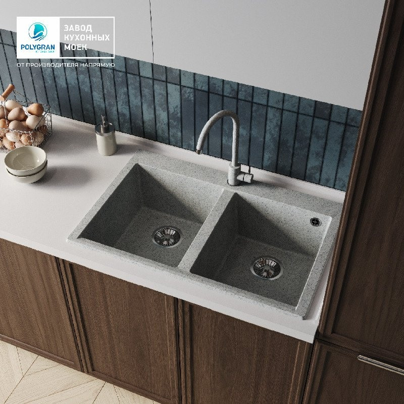 Кухонная мойка Polygran Brig 790 (светло-серый)