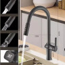 Смеситель ESKO K15B LED (черный)