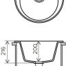 Кухонная мойка Tolero R-108 (бежевый)
