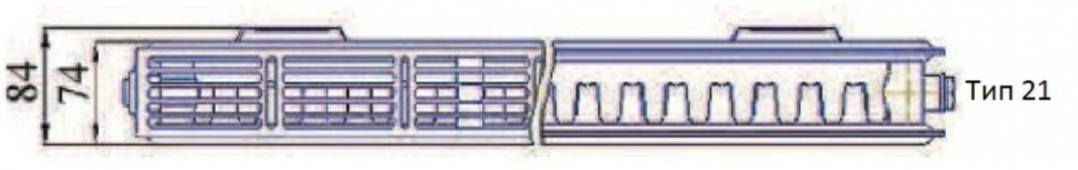 Радиатор Prado Classic тип 21 500x500