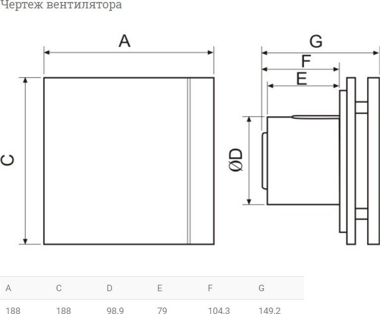 Осевой вентилятор Soler & Palau Silent-100 CHZ Matt White Design 5210402300-021300