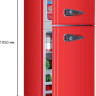 Холодильник с морозильником HARPER HRF-T140M (Red)