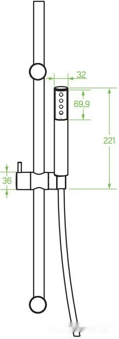 Душевая система Laveo Pretto NLP 01A2
