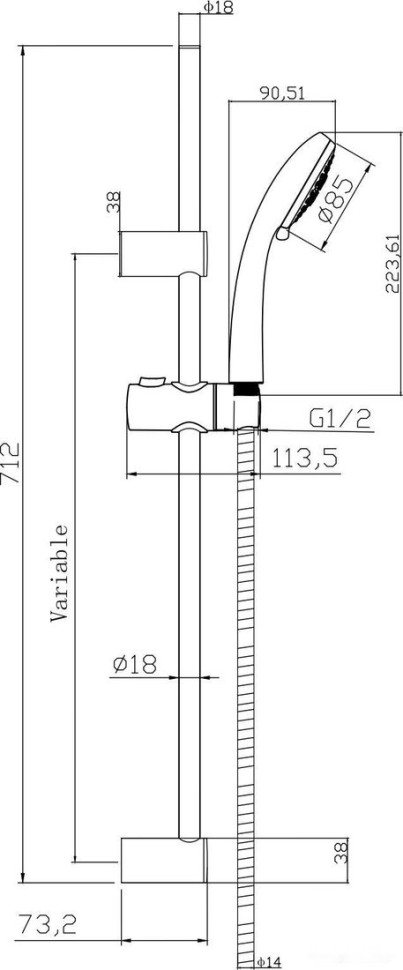 Смеситель Cersanit Vibe 64508