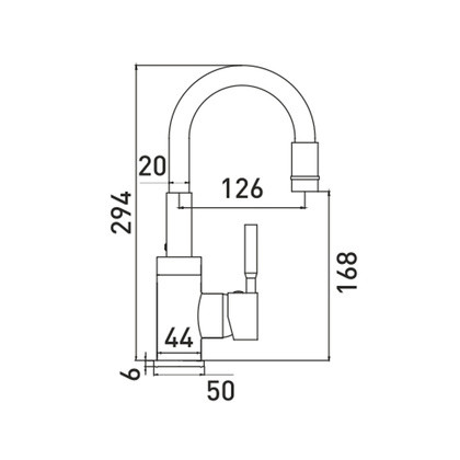 Смеситель Gross Aqua ColorFlex 3241508MW