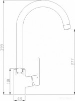 Смеситель Zorg Steel Hammer SH 901 сатин