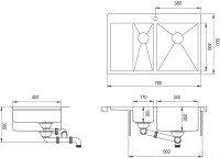 Кухонная мойка AquaSanita LUNA LUN 151NR