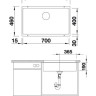 Кухонная мойка Blanco SUBLINE 700-U антрацит 523442