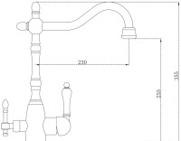 Смеситель Zorg ZR 312YF-50 Nickel