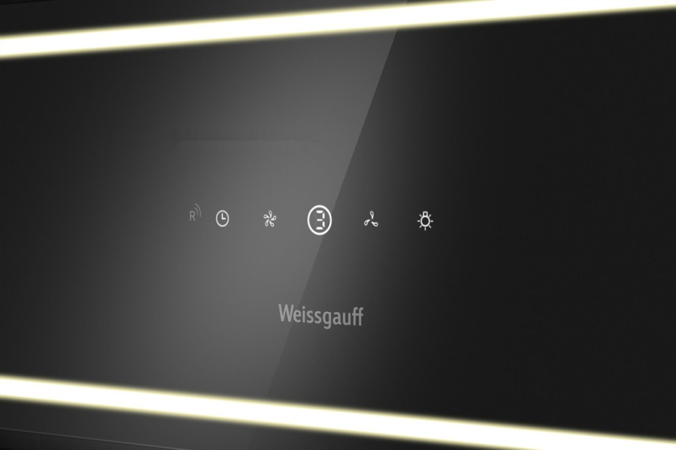 Вытяжка Weissgauff Quadra 600 Touch Black Glass