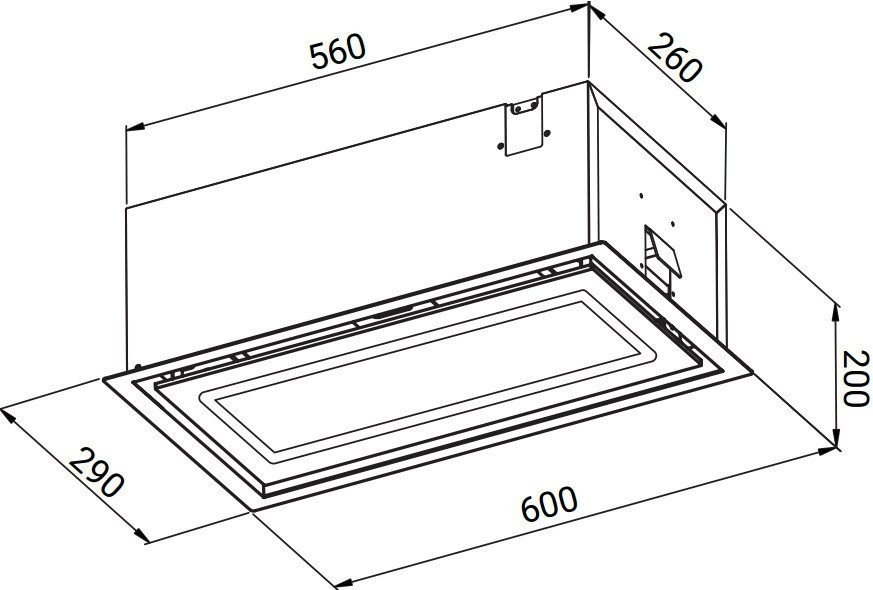 Вытяжка Weissgauff Quadra 600 Touch Black Glass