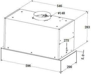 Вытяжка Zorg Neve 1260 60 S-GC (черный)