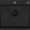 Кухонная мойка Basic CL DS Decor 60x50 (черный, коландер, дозатор)