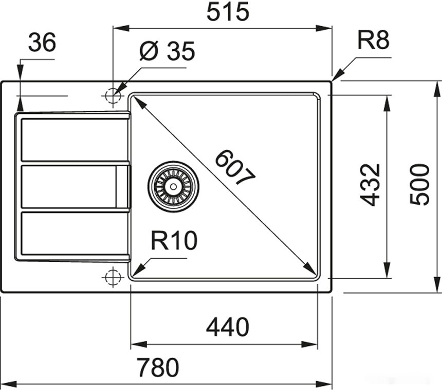 Кухонная мойка Franke Sirius 2.0 S2D 611-78 XL (серый)