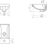 Умывальник Cersanit Como 40 S-UM-COM40/1-w + 63034