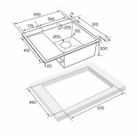 Кухонная мойка Paulmark PM225951-BSR