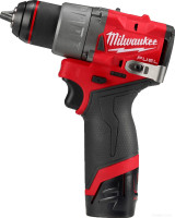 Дрель-шуруповерт Milwaukee M12 FUEL M12FDD2-202X 4933479873 (с 2-мя АКБ 2 Ач, кейс)
