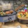 Портативный газовый гриль SAHARA Mini BBQ (серебристый)