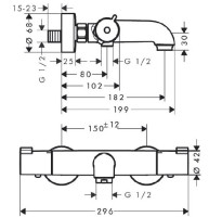 Смеситель Hansgrohe Ecostat 1001 CL 13201000
