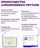 Сушилка для белья Comfort Alumin Group Потолочная 5 прутьев Black Diamond 200 см (алюминий)