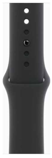 Умные часы Apple Watch Series 11 46 мм (алюминиевый корпус, черный/черный, спортивный силиконовый ремешок S/M)