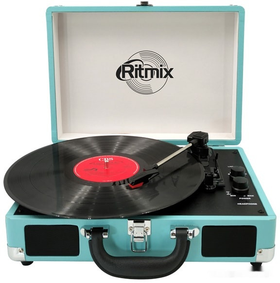 Виниловый проигрыватель Ritmix LP-160B (бирюзовый)