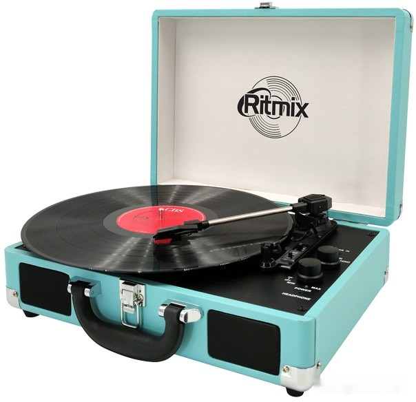 Виниловый проигрыватель Ritmix LP-160B (бирюзовый)