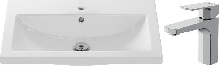 Умывальник Cersanit Como 70 S-UM-COM70/1-w + 63055