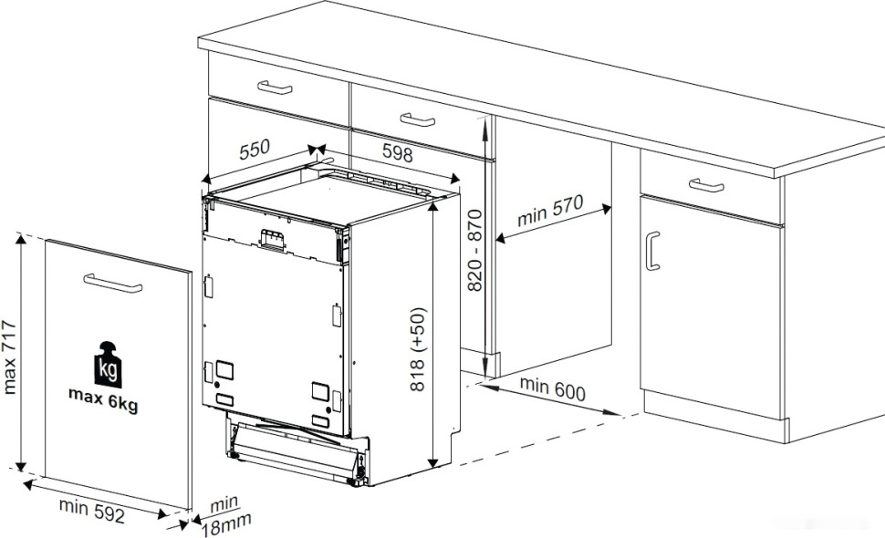 Посудомоечная машина Beko BDIN38530A