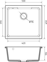 Кухонная мойка GranFest Urban GF-UR-4550 (серый)