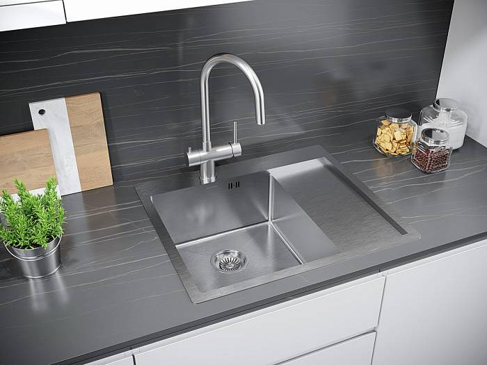 Кухонная мойка Paulmark PM225951-BSL